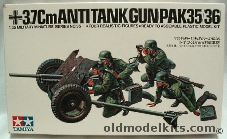Tamiya 1/35 German 3.7cm Anti Tank Gun Pak 35/36, 35035 plastic model kit